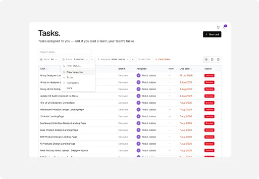 Internals team collaboration platform detail